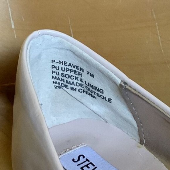 Steve Madden P-Heaven Size 7M Taupe Beige Cream Ballet Flats - Picture 2 of 5